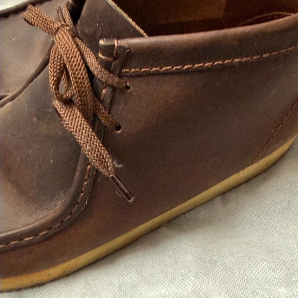 Clark’s original brown oil leather boot size 12 - Picture 3 of 5